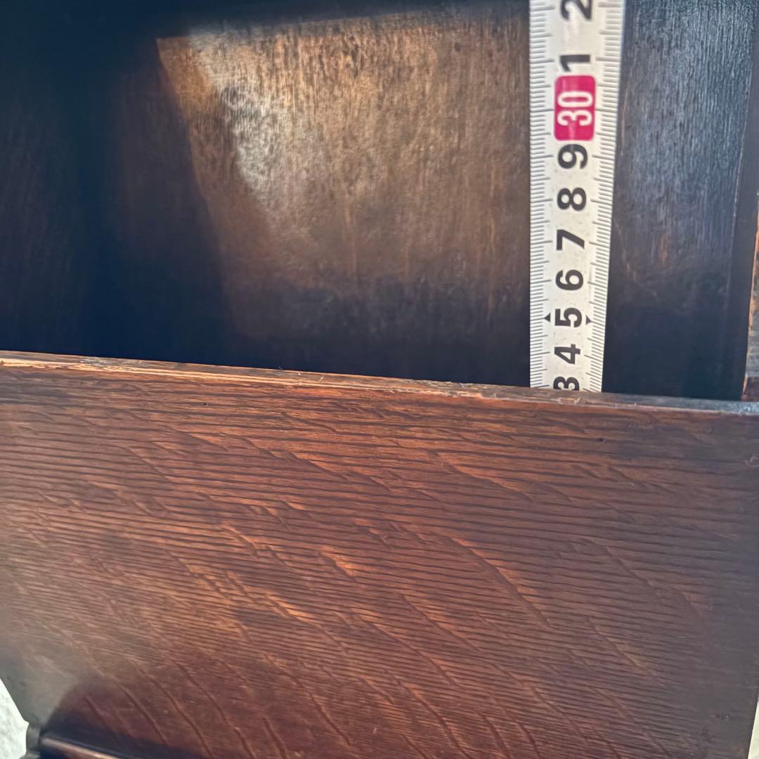 ヴィンテージ　マガジンラック　無垢材　アンティーク