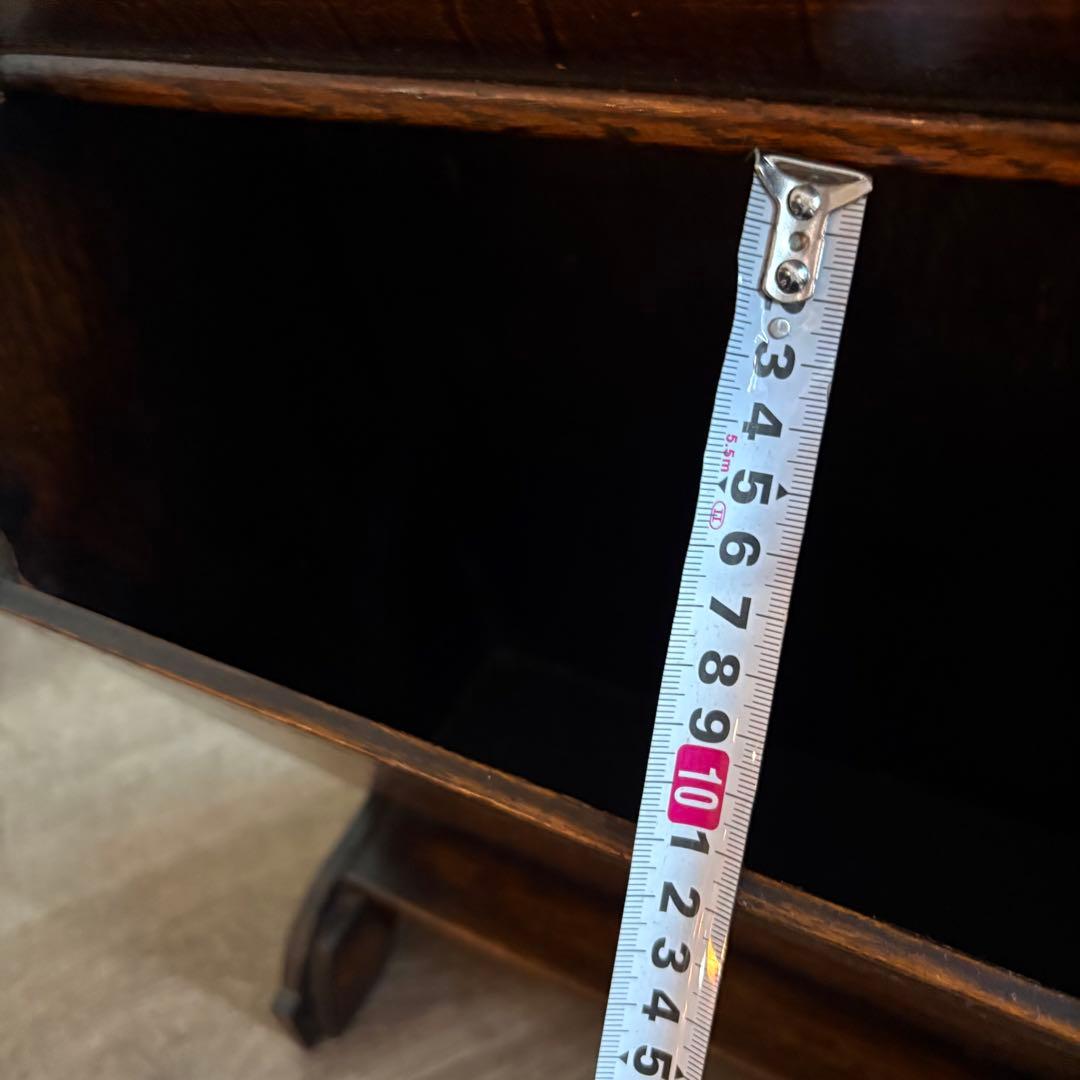 ヴィンテージ　マガジンラック　無垢材　アンティーク