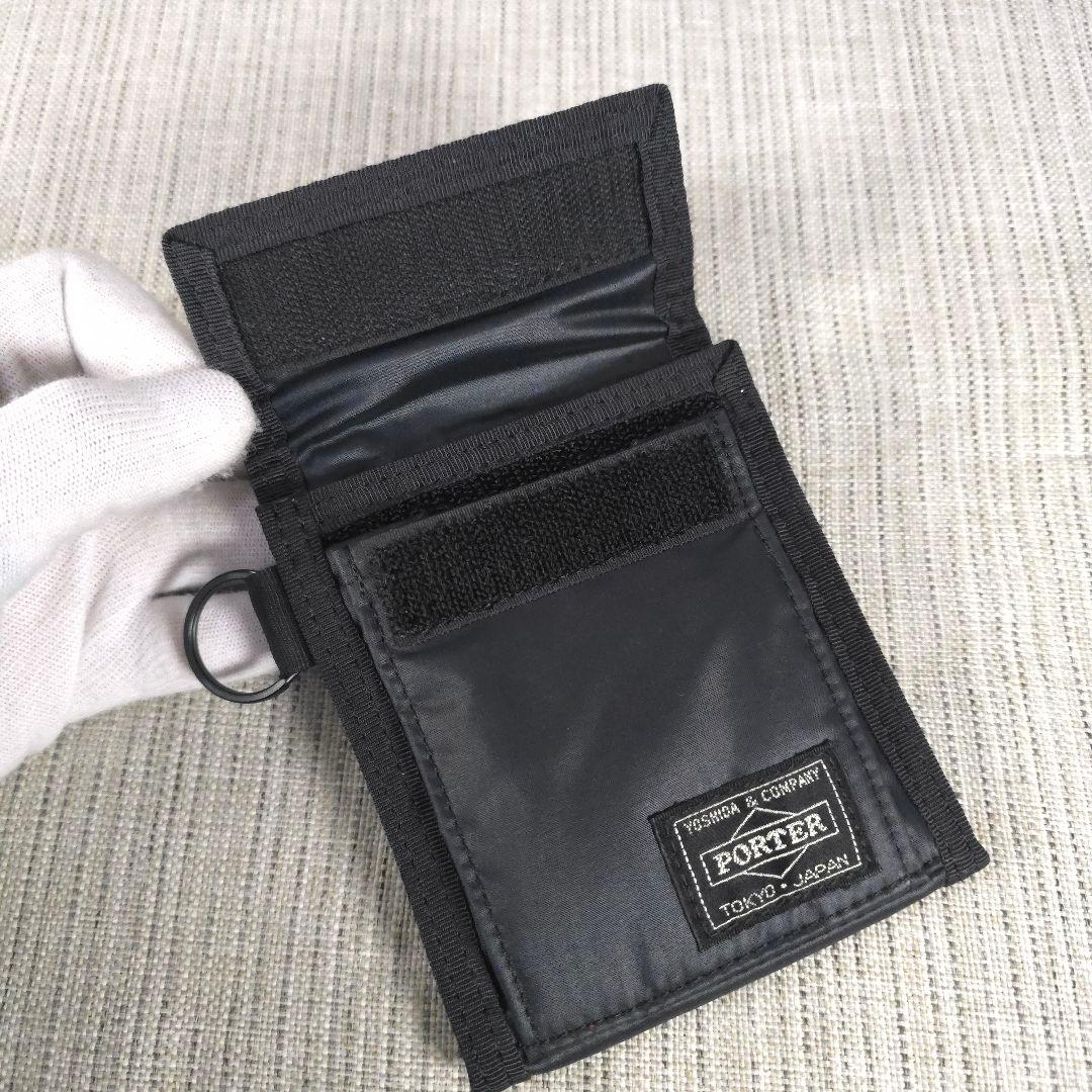 PORTER　ポーター　カプセル　ウォレット　三つ折り財布　折り財布　財布　黒