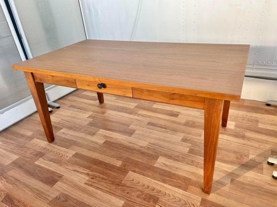 673 ニトリ エリル　ダイニングテーブル クラシック 150 木 リビング　b