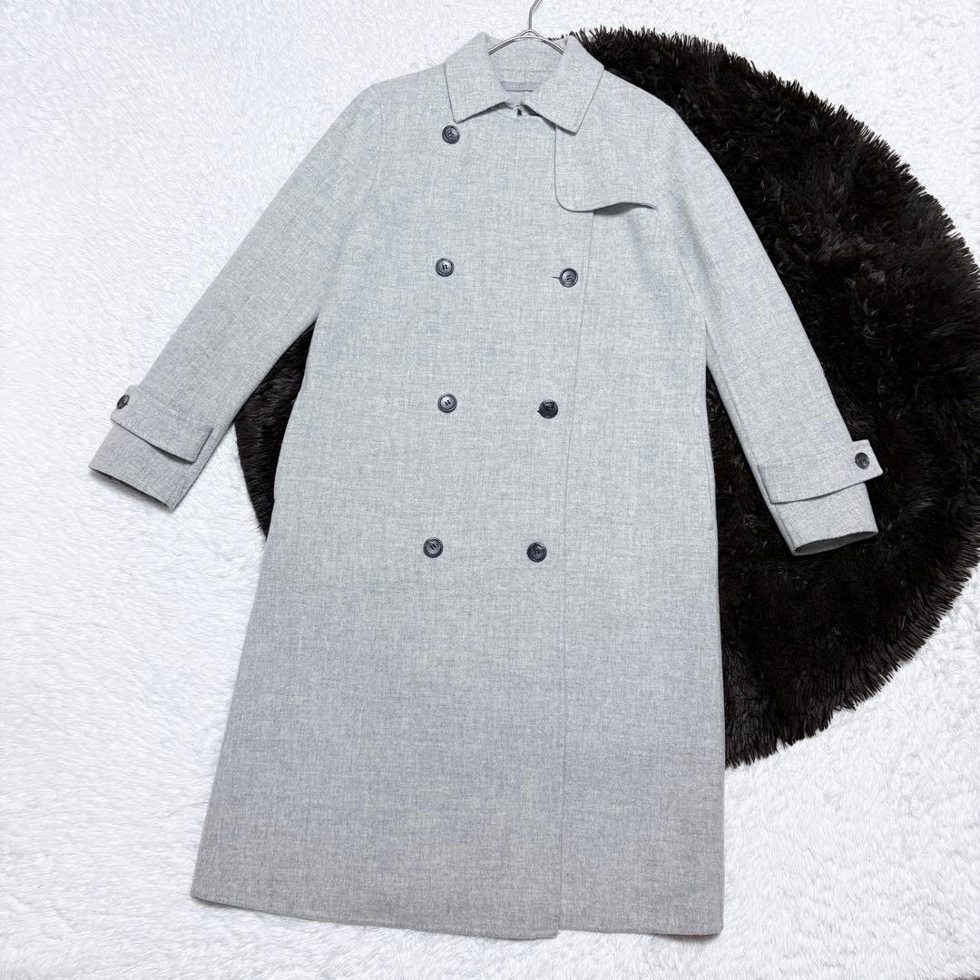 【極美品】セオリーリュクス ウール リバーコート ダブル 上品 高級 オフィス