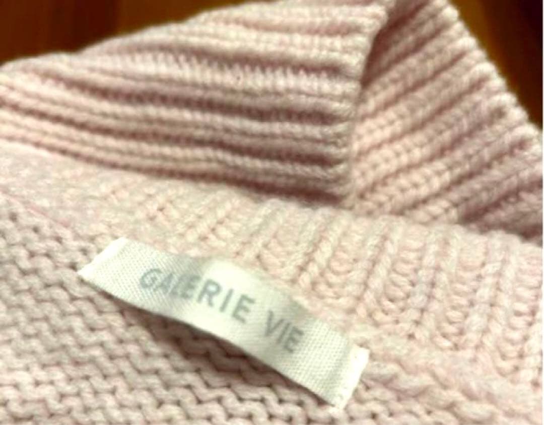 ギャルリーヴィー❣️ ファインウールハイネックプルオーバー❣️ ライトピンク❣️