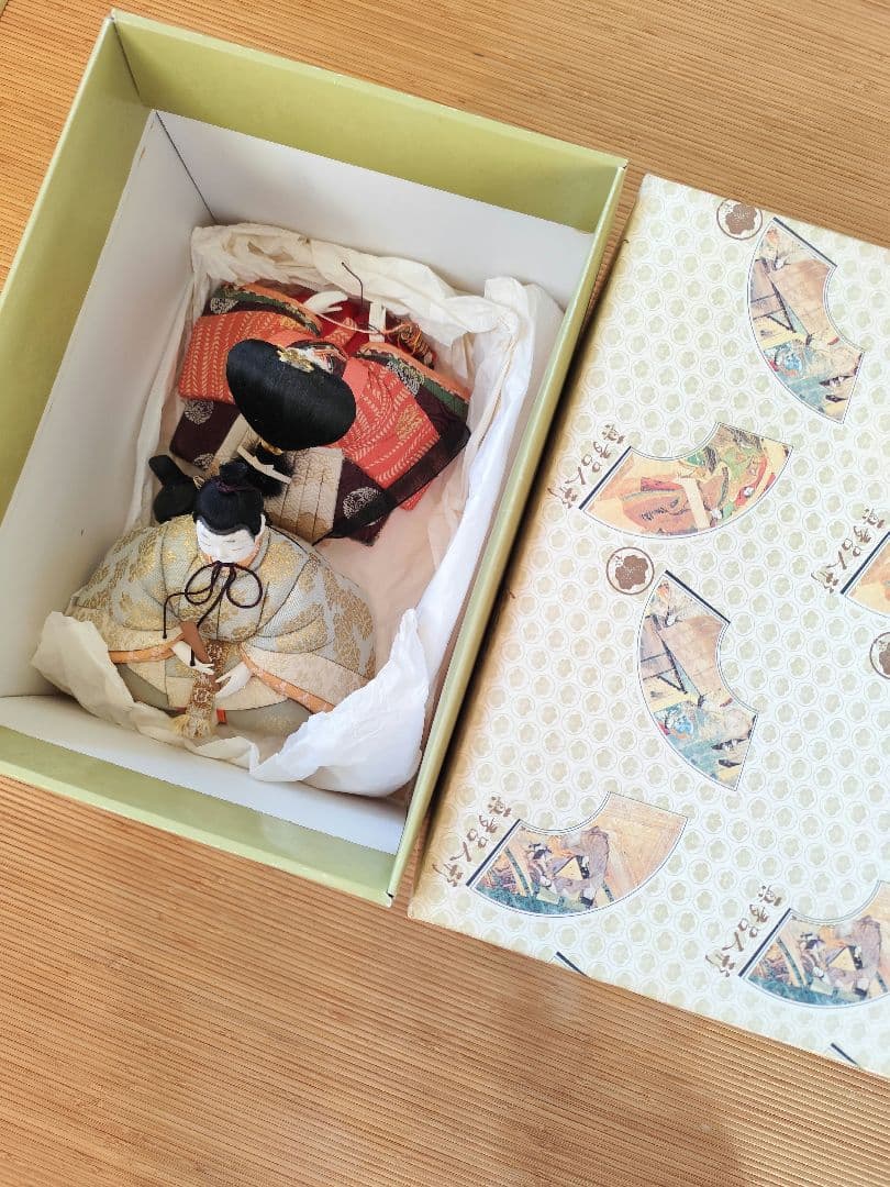 〈手づくり〉真多呂 人形セット 雛人形お雛様 親王飾り 木目込人形