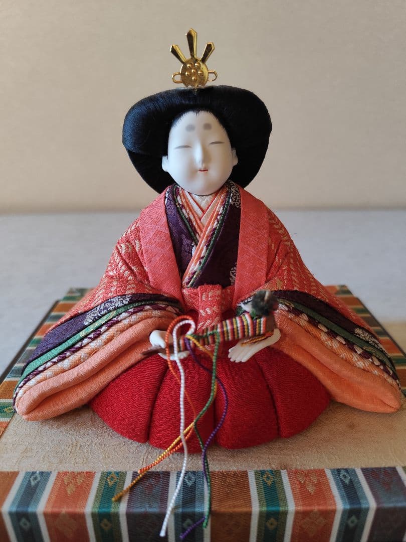 〈手づくり〉真多呂 人形セット 雛人形お雛様 親王飾り 木目込人形