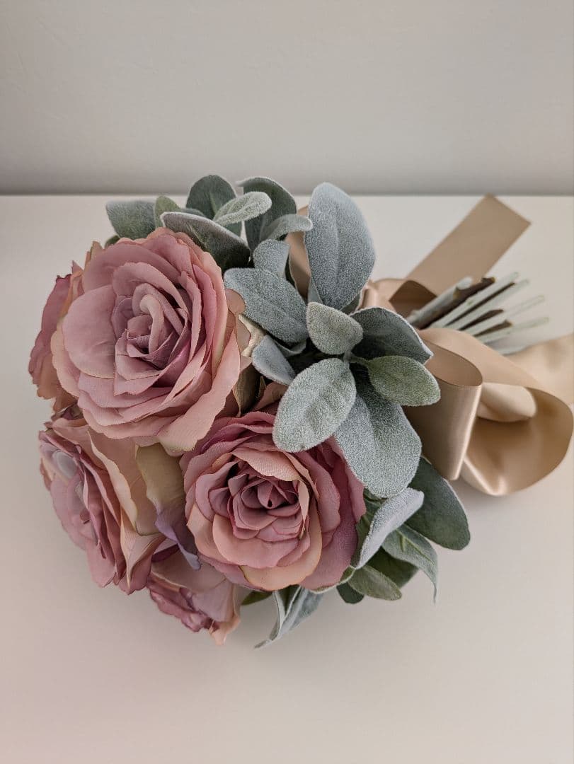 アーティフィシャルフラワーPRIMA プリマ　ブーケ　　《フラワーベース付き》