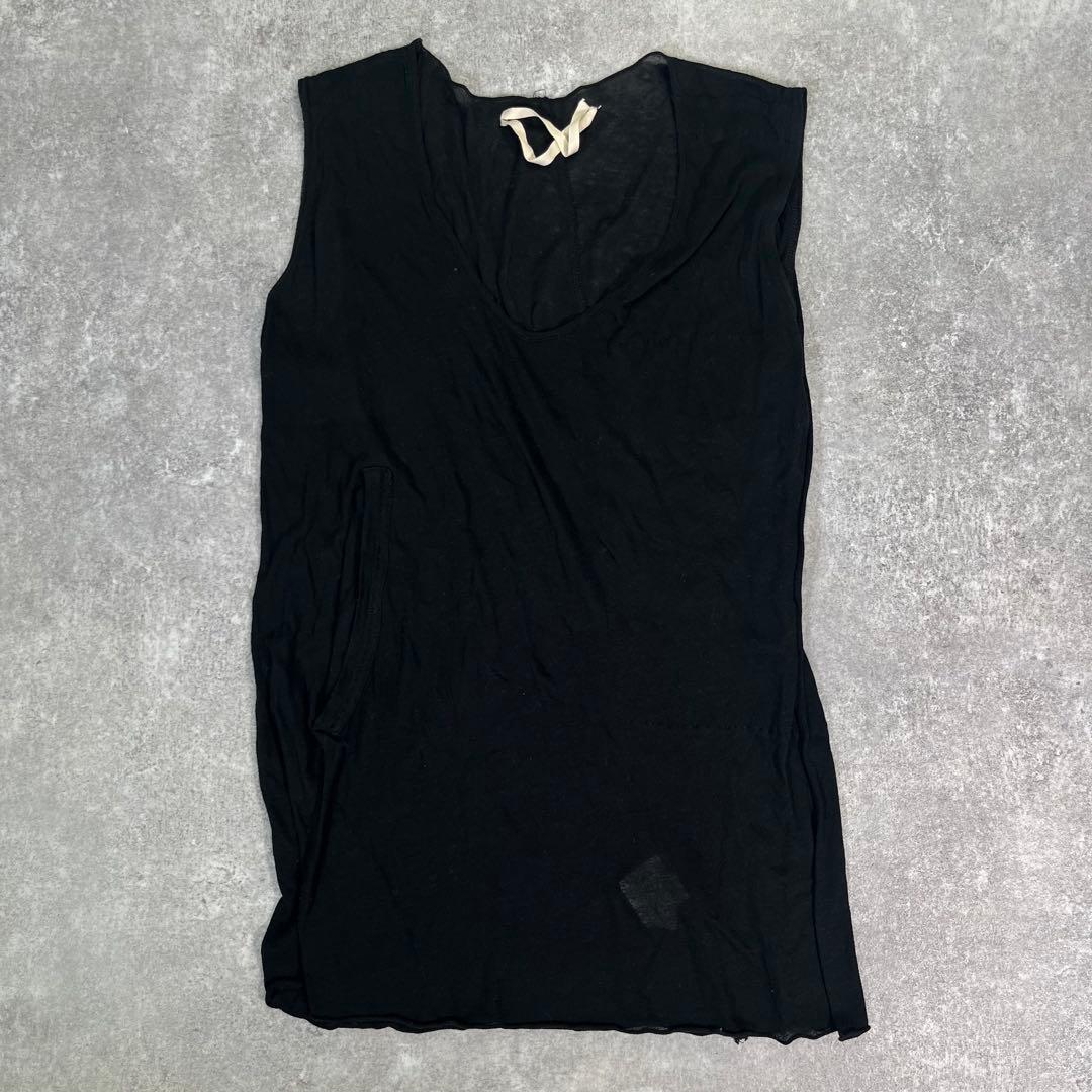 Rick Owens アーカイブ　ノースリーブ　カットソー【40】