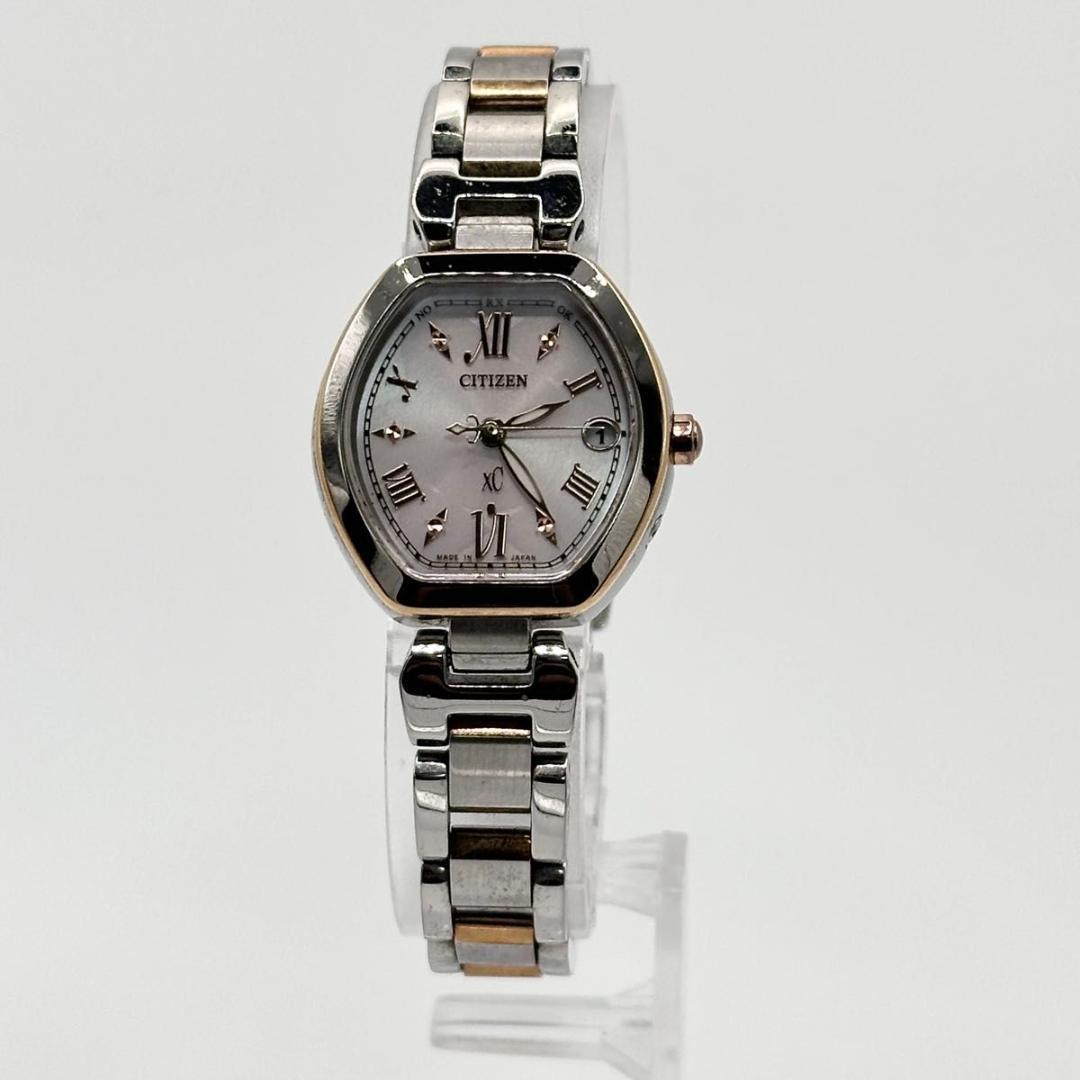 美品 稼働品 CITIZEN XC レディース 腕時計 ピンクゴールド デイト