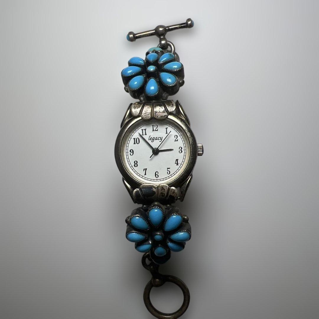 Leo Feeney ターコイズ Sterling シルバー 腕時計 ネイティブ