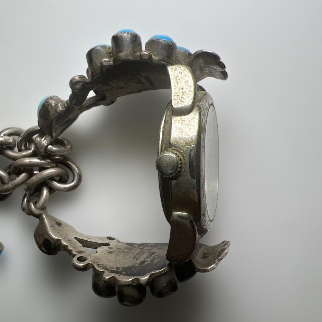 Leo Feeney ターコイズ Sterling シルバー 腕時計 ネイティブ