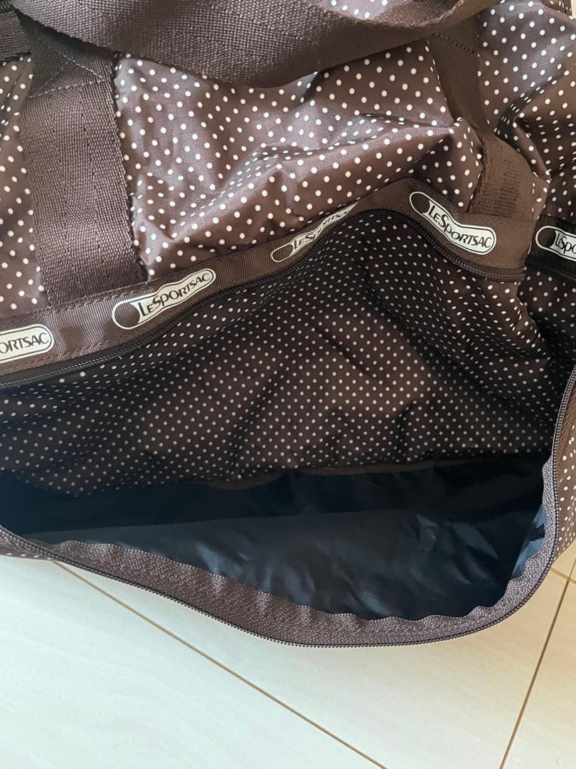 【美品】LESPORTSAC レスポートサック ボストンバッグ 大容量 鍵付き