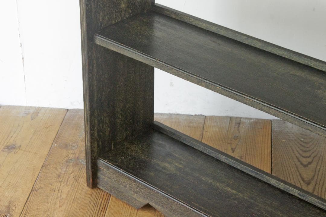 レトロ 楔本棚 くさび ブックシェルフ オープンシェルフ ラック 飾り棚 木製