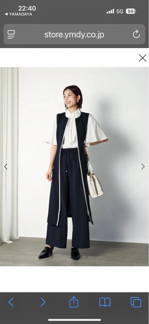 ヤマダヤ福袋☆現行品‼️ FENNELフロントジップジレワンピース /グレージュ