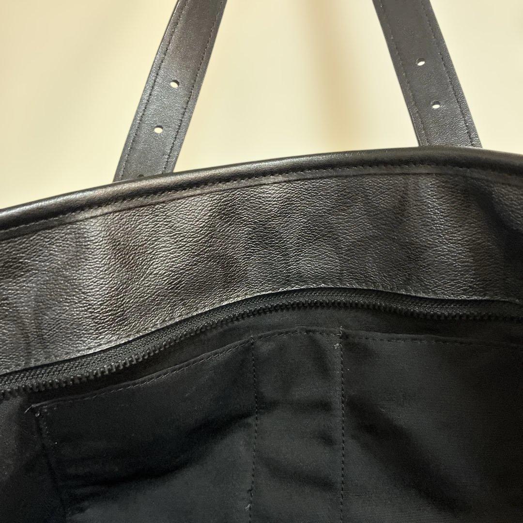 COACH ブラック レザートートバッグ　　ビジネスバッグ