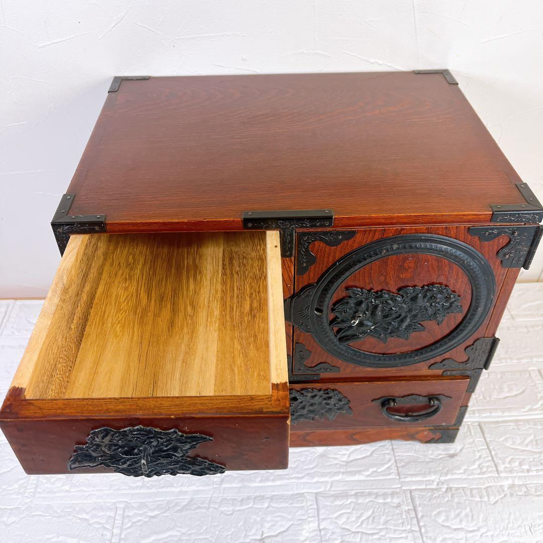 【高級品✨️】門間箪笥店 仙台箪笥 木地呂塗り 訳あり