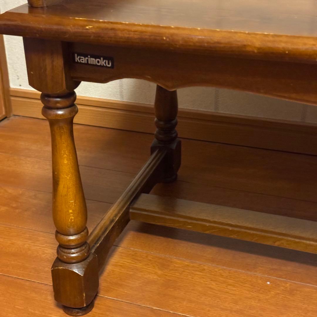 カリモク　テレフォンベンチ　グランドコロニアル　ヨークタウン　レトロ　家具
