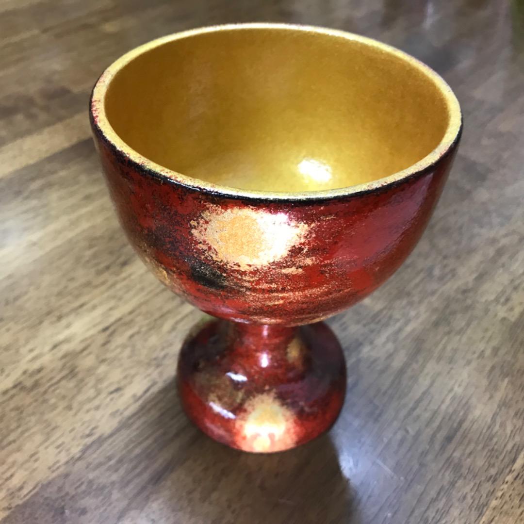 ハッピーさま専用ページ　ハンドメイド　聖杯カップグラス　1個　T-349