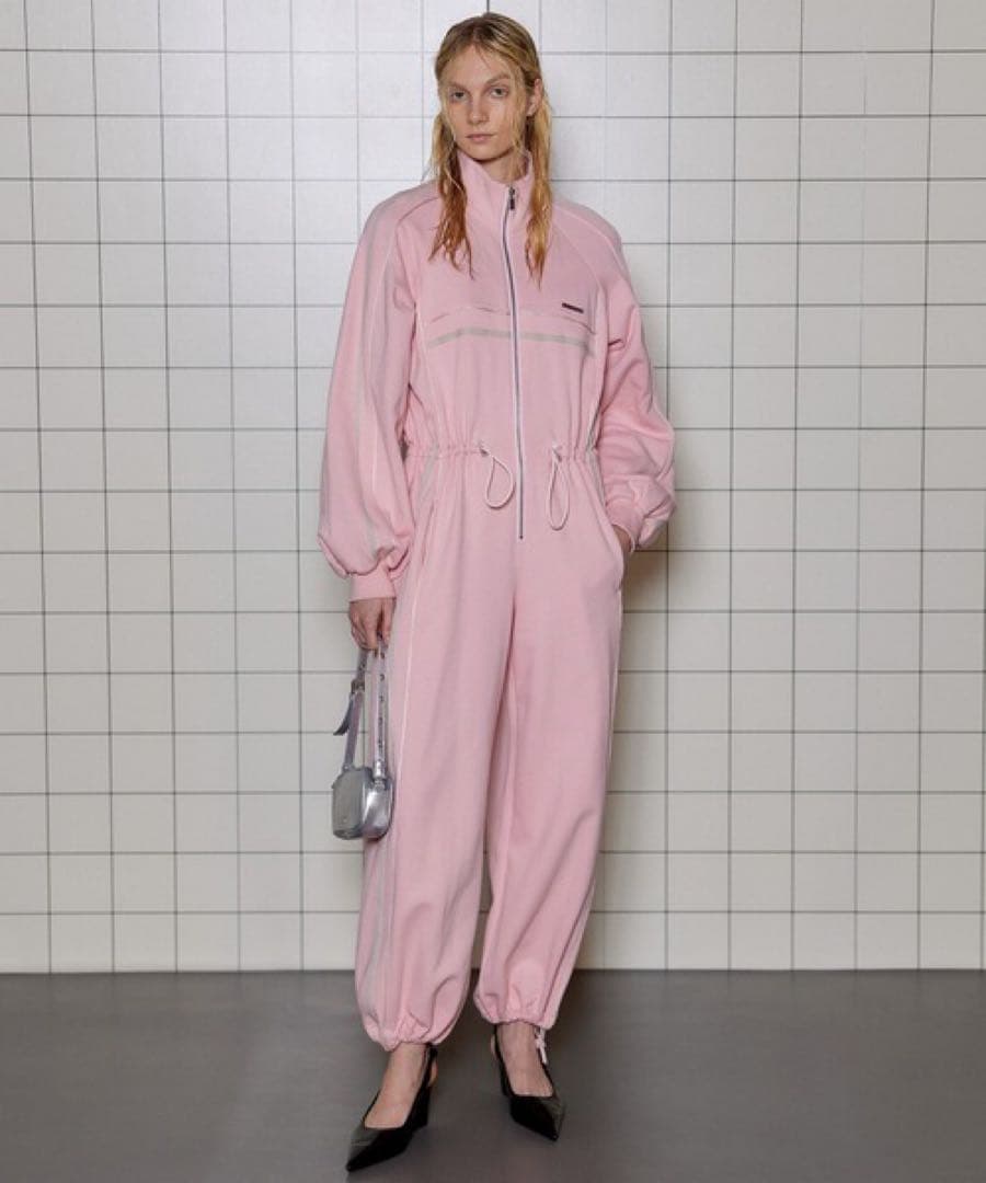 【美品✨】MAISONSPECIAL 川口春奈着用 スウェットトラックロンパース