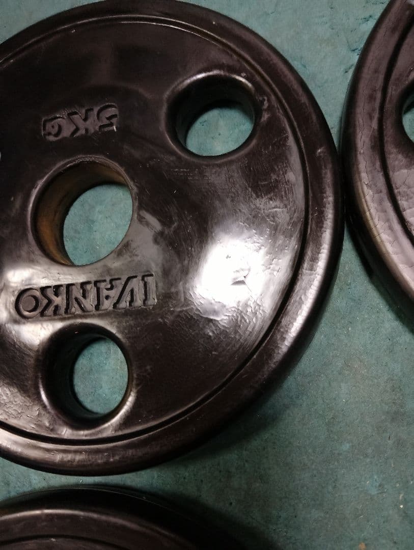 オリンピック プレートIVANKO 5kg プレート 4枚 50mm 用