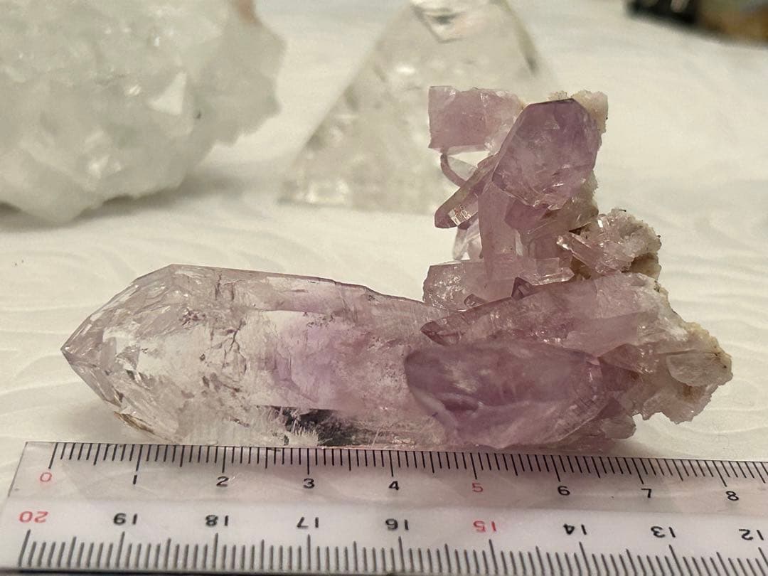 【超希少　メキシコベラクルス産　女神のアメジスト　透明感高・:*+.】