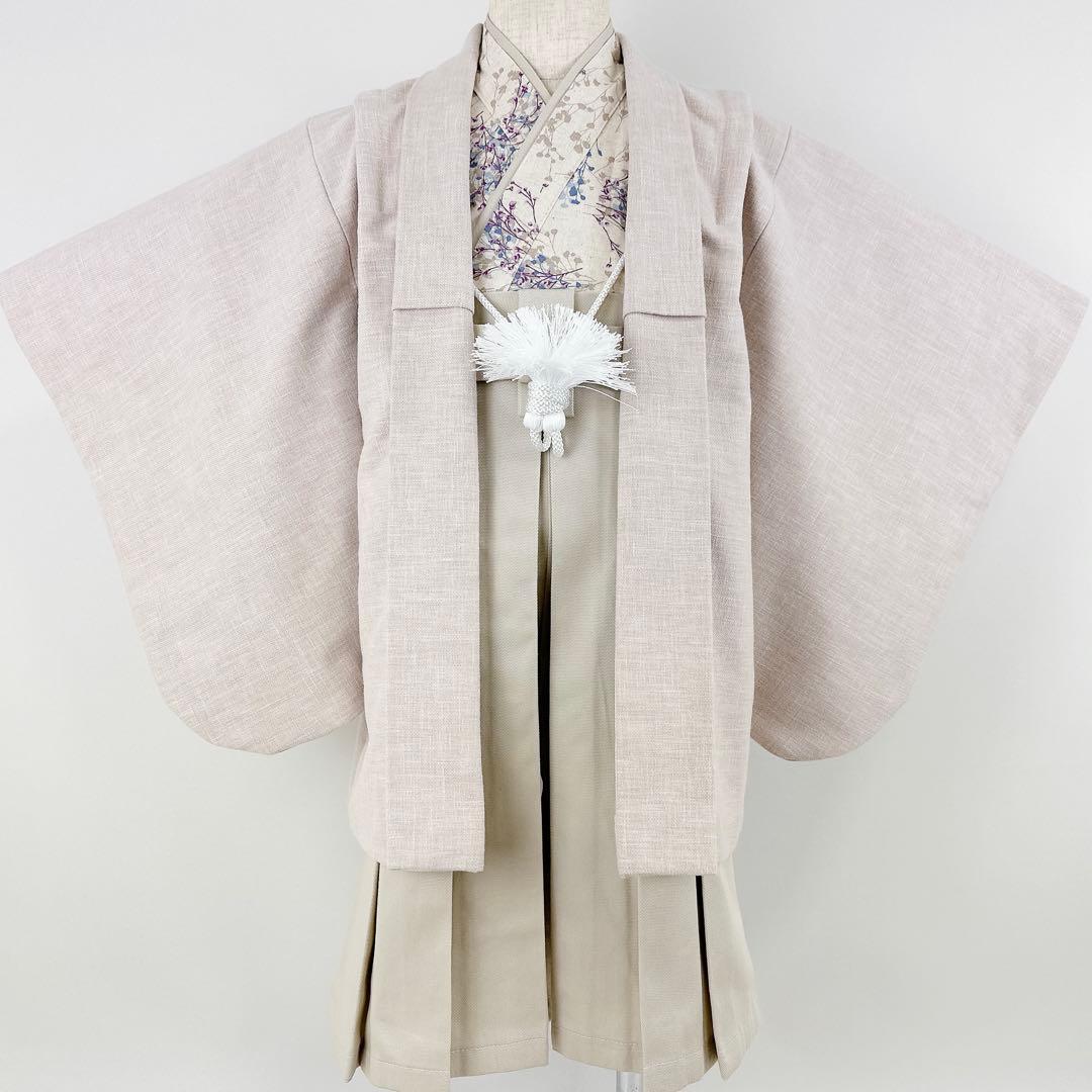 ★［かすみ草］羽織袴3点セット ハンドメイドꕤ七五三 男の子