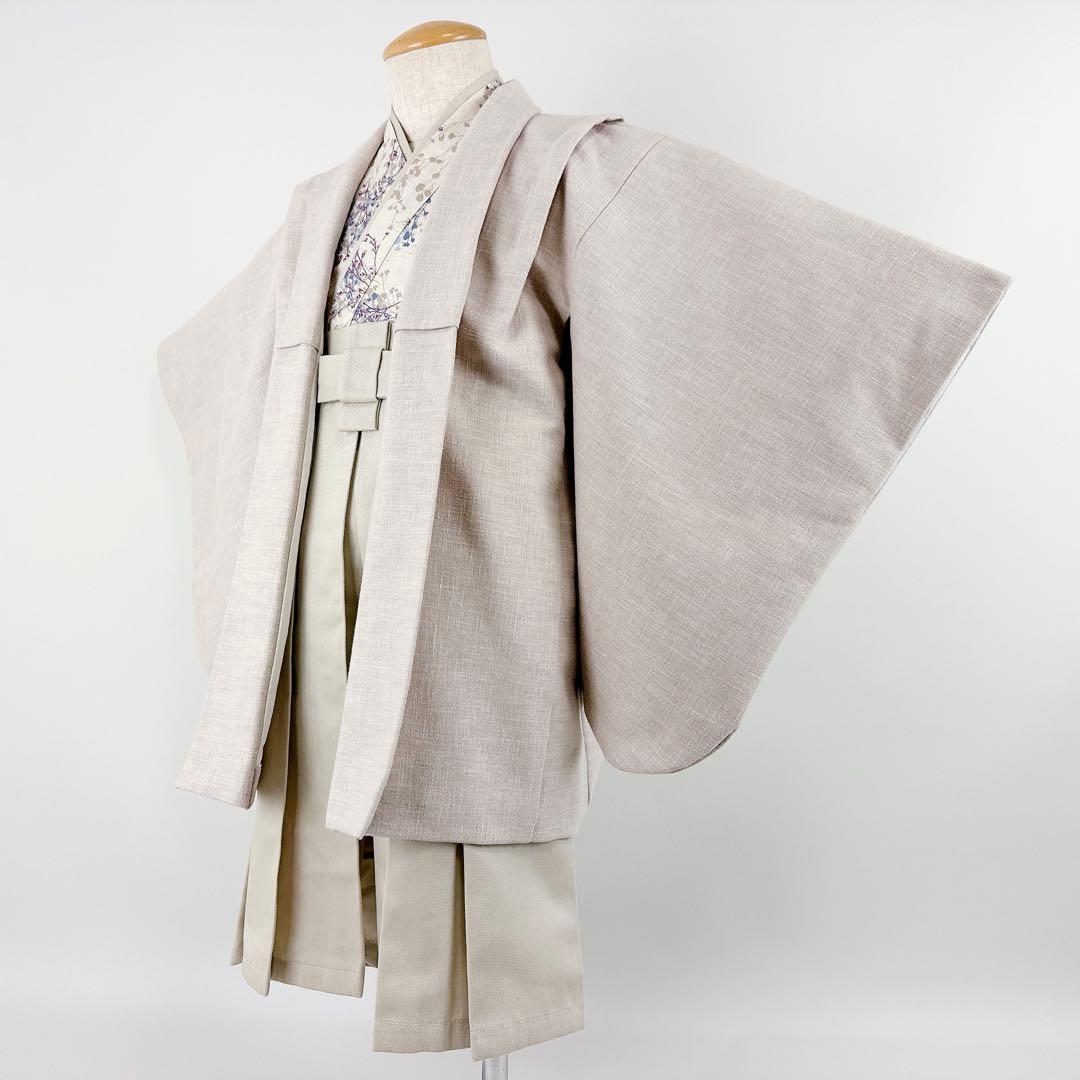 ★［かすみ草］羽織袴3点セット ハンドメイドꕤ七五三 男の子