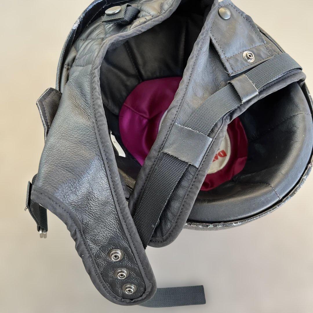 タビダ　DAVIDA 半帽ヘルメット 黒 ビンテージ