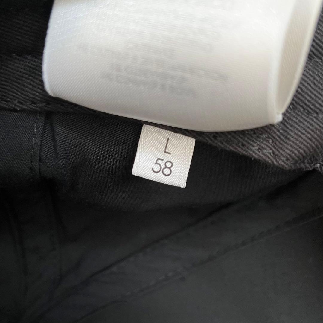 美品 バレンシアガ キャンペーン キャップ ブラック ロゴ 58 帽子