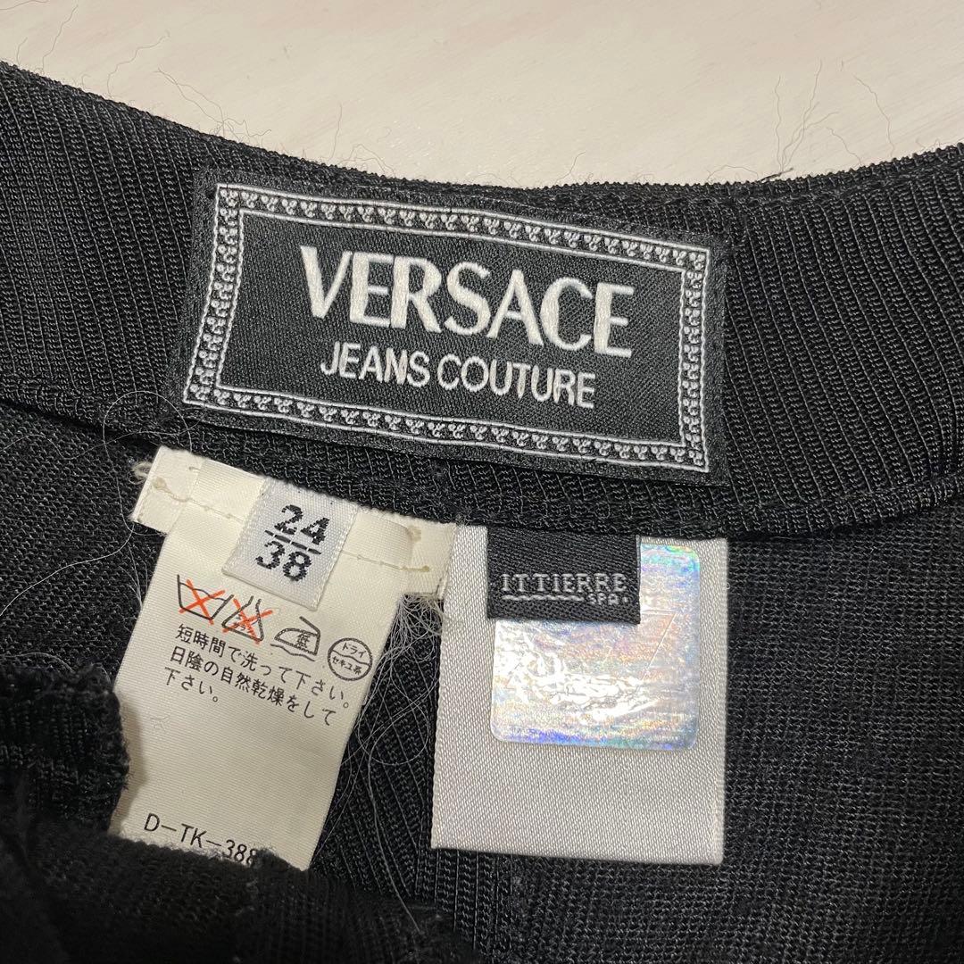 美品！イタリア製！VERSACE ヴェルサーチ　レディーススーツ上下 Sサイズ