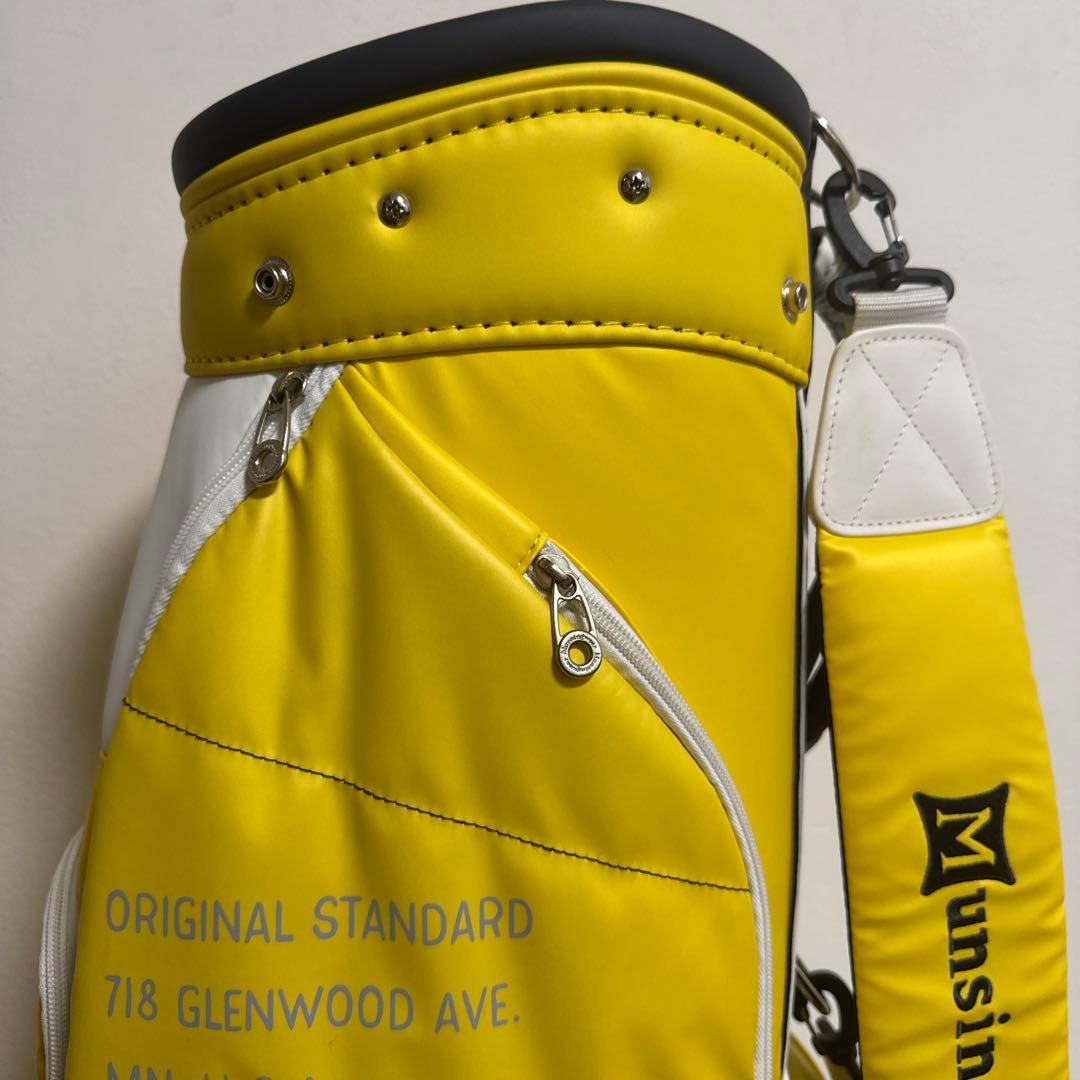 マンシングウェア　キャディバッグ　イエロー