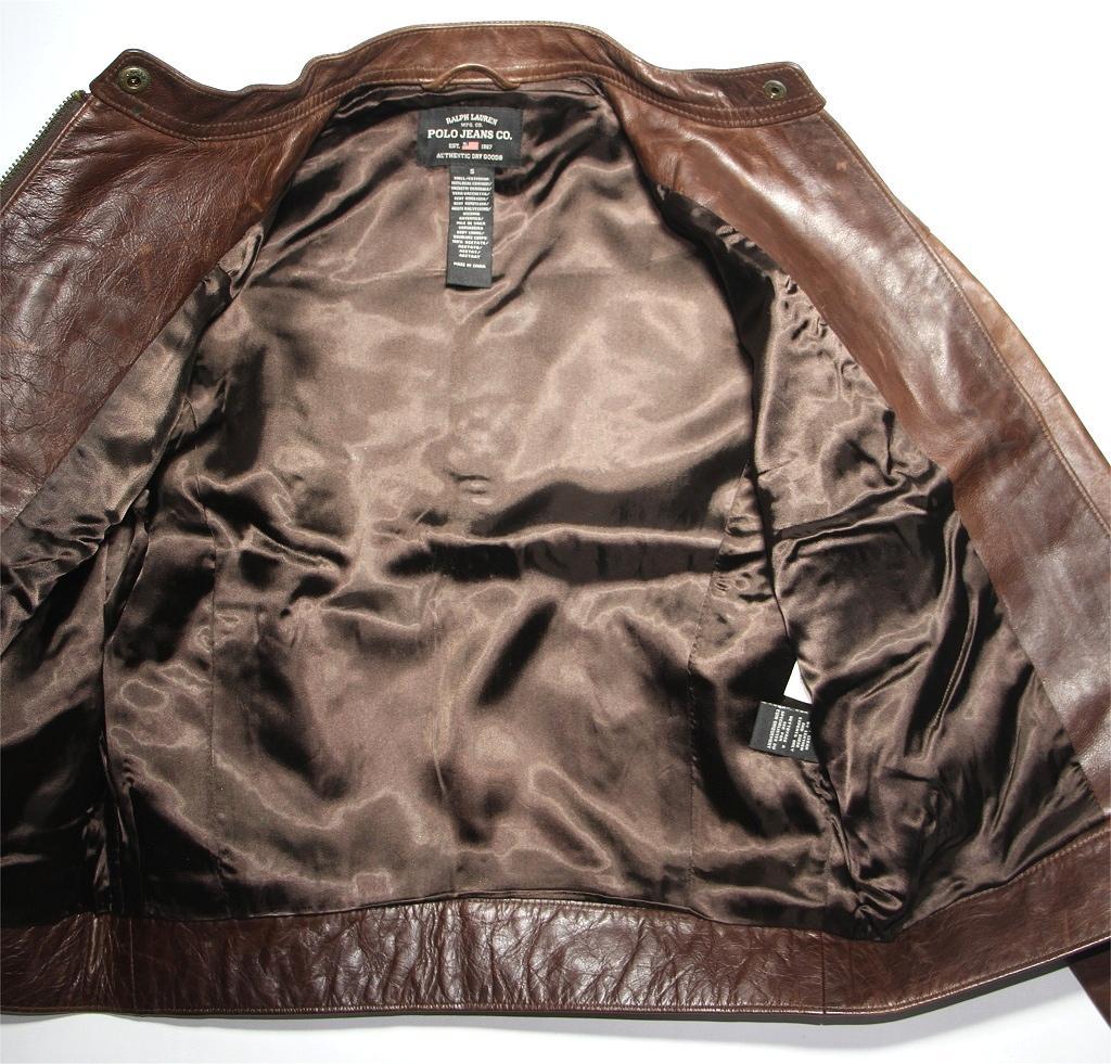 ま*く様 Ralph Laruen ポロ ラルフローレン レザー ライダースジャ