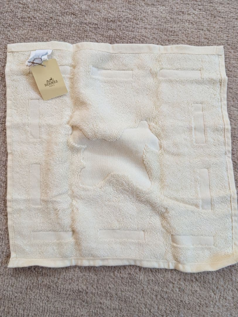 エルメス　ハンドタオル　タオルハンカチ　ベビータオル　3枚セット　新品　訳あり