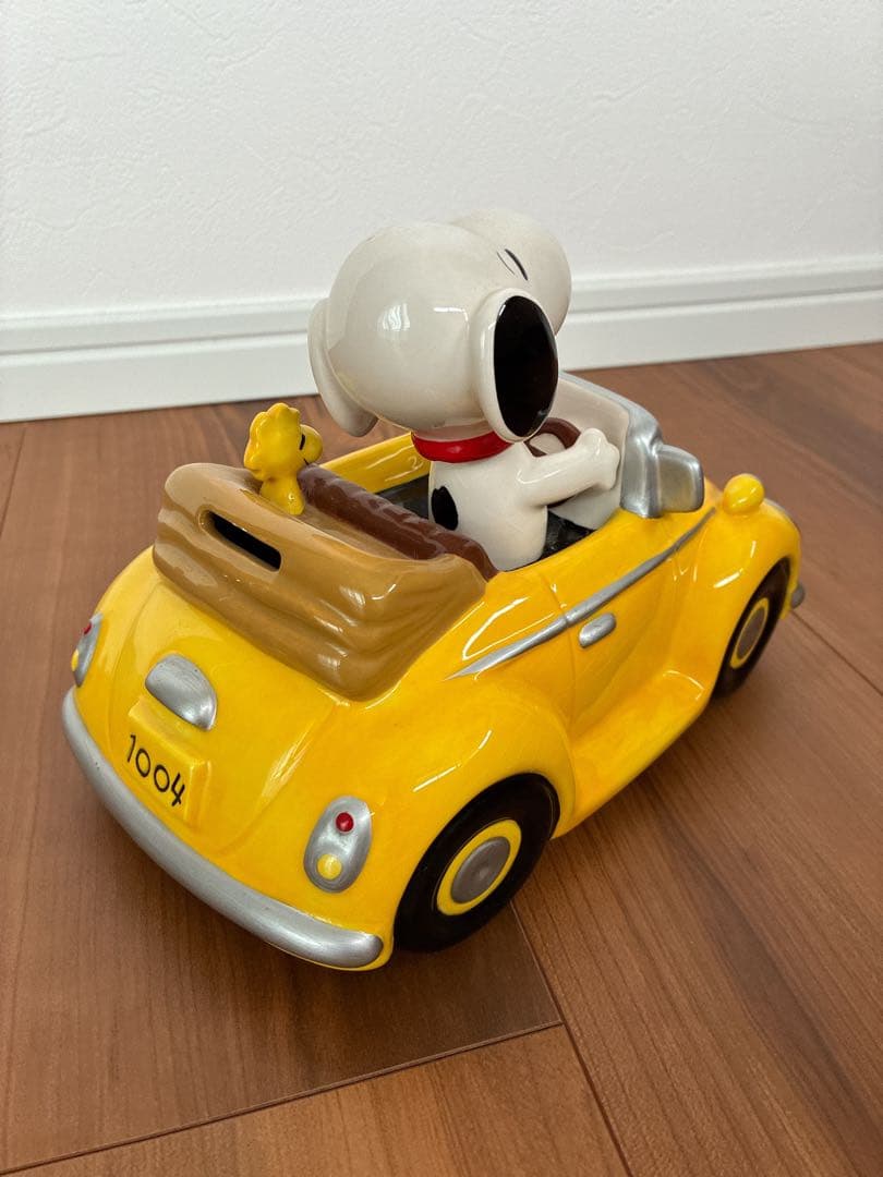 スヌーピーカーバンク KS1183 Bイエロー　陶器製