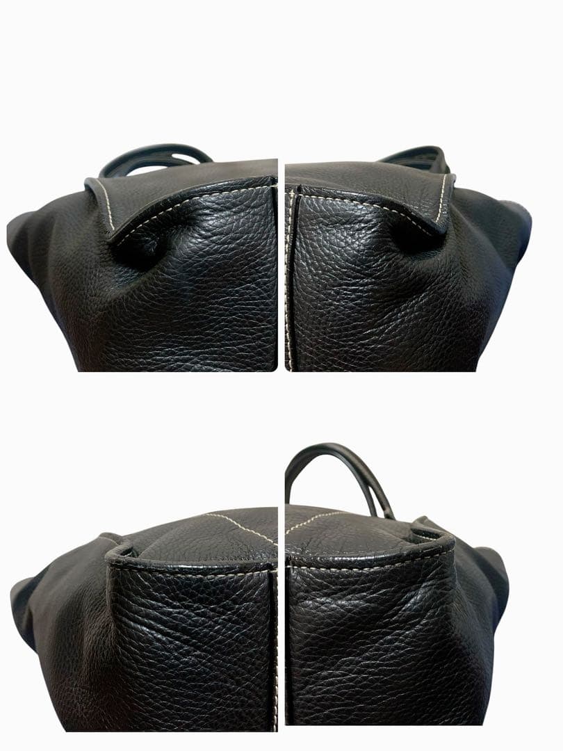 美品　GHERARDINI ゲラルディーニ　ハンド　トート　ビジネス　黒　レザー