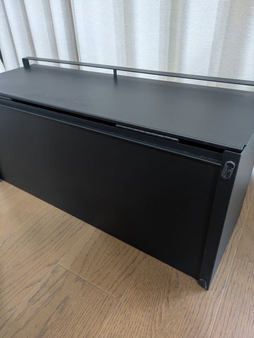 ブレッドケース　タワー　ワイド　ブラック　山崎実業