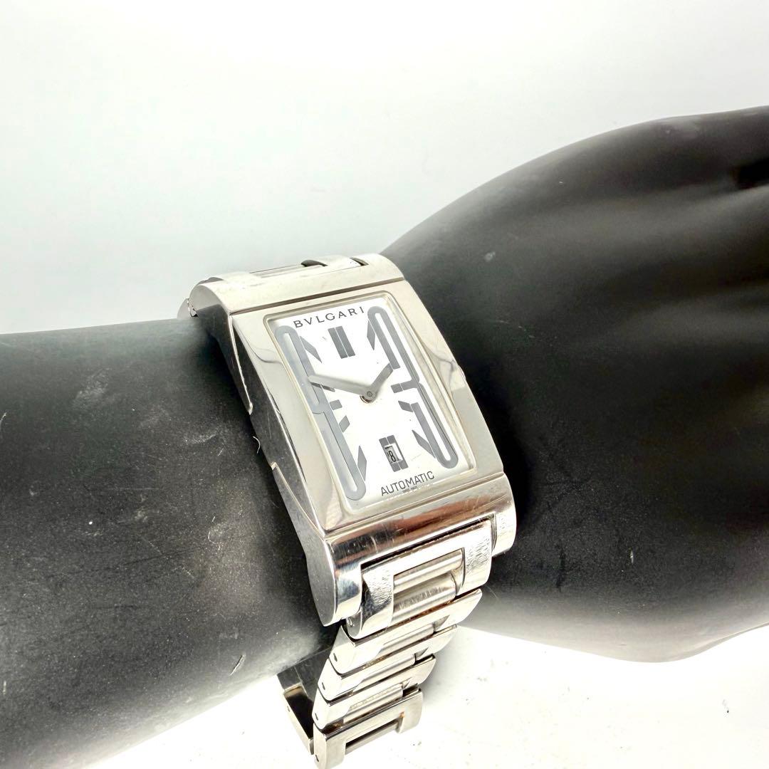 【美品/稼働品】ブルガリ レッタンゴロ 自動巻き デイト 腕時計 RT45S