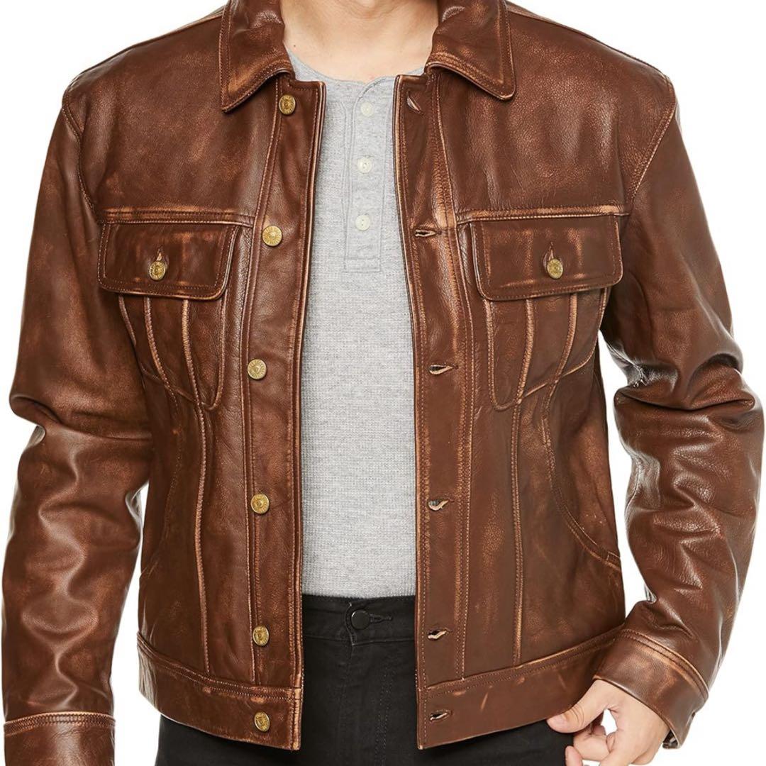 DIESEL L-RILEY GIACCA ヴィンテージ加工 レザージャケット