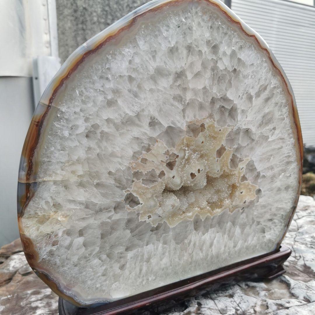 ブラジル産　アゲート　17.7キロ　瑪瑙　鑑賞石　石　置物　オブジェ　インテリア