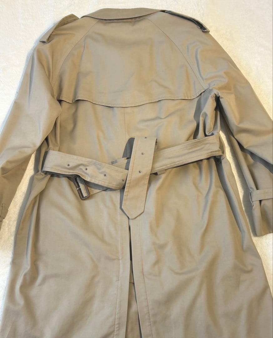 【希少L 美品】バーバリートレンチコート　ベルト付き　ベージュ　メンズ　48