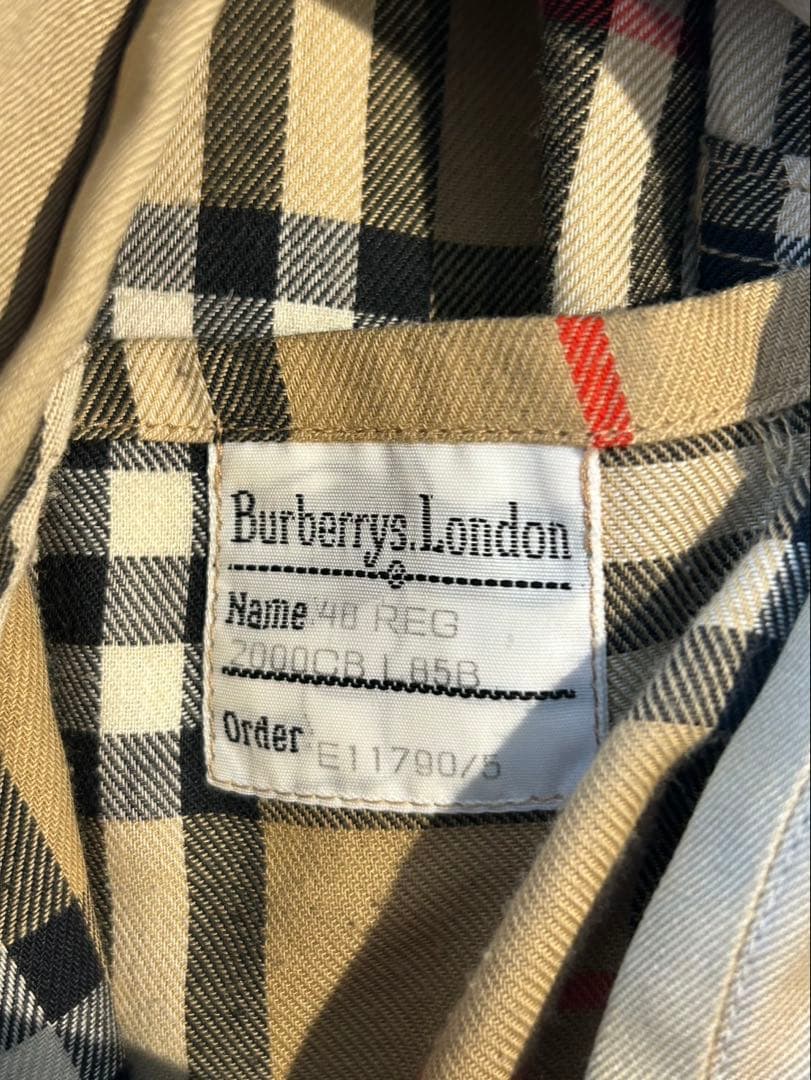 【希少L 美品】バーバリートレンチコート　ベルト付き　ベージュ　メンズ　48