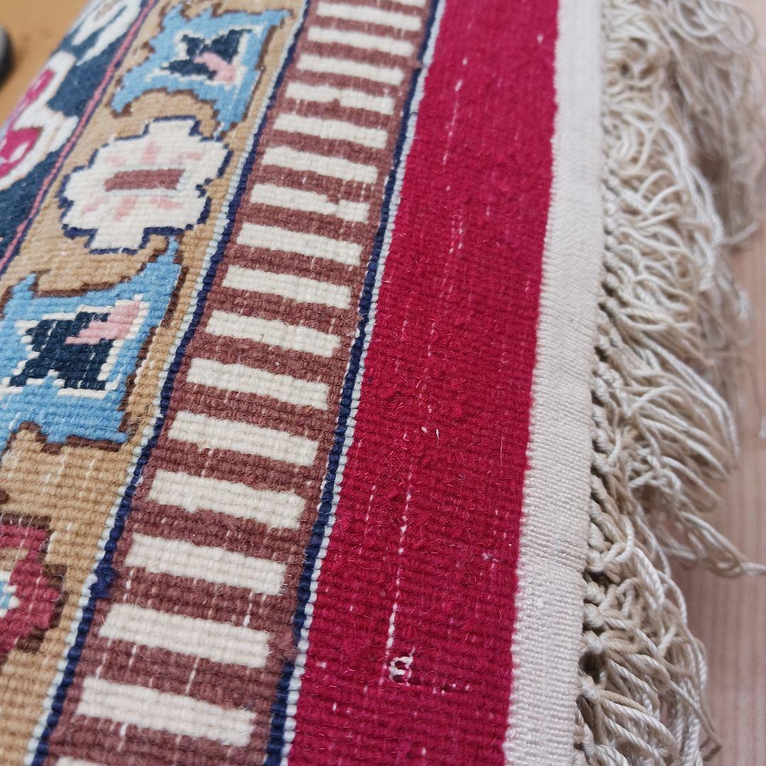 Y3055 最高級中国緞通 ウール×シルク 特大 大判217×301㎝