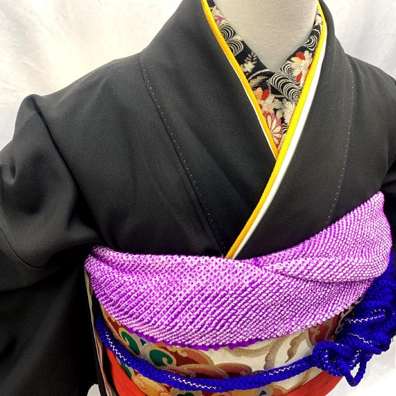 508aj80■アンティーク着物 ジュニアにも 荒波 笠松 五つ紋■良好