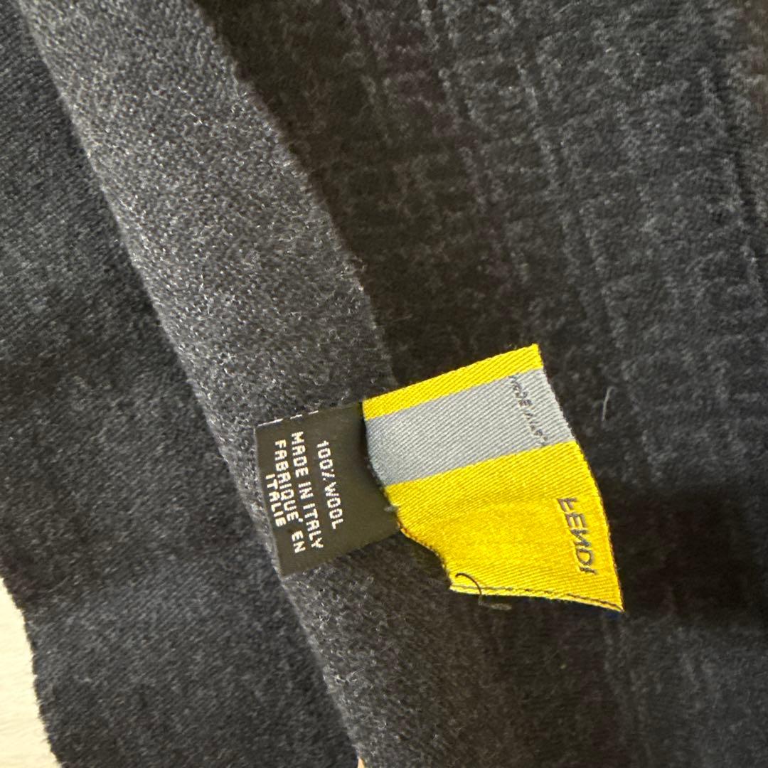 イタリア製　FENDI ブラック ストール　男女兼用