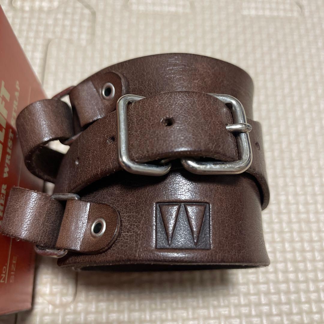 weekend sequel peel&lift 藤原ヒロシ レザーブレス　茶色