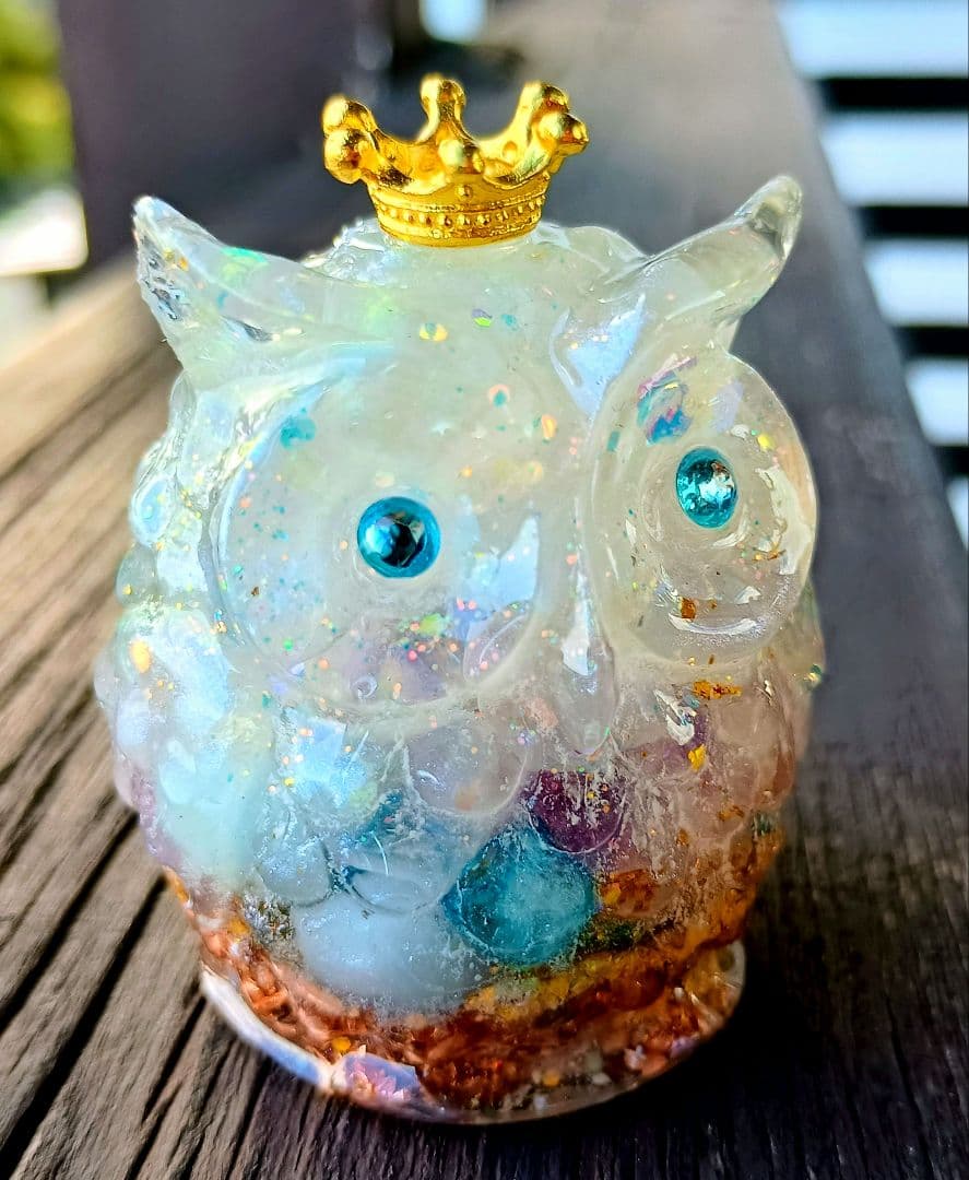 MARINE✧WHITEY✧フクロウさんのオルゴナイト♥Milkyさま❤専用です