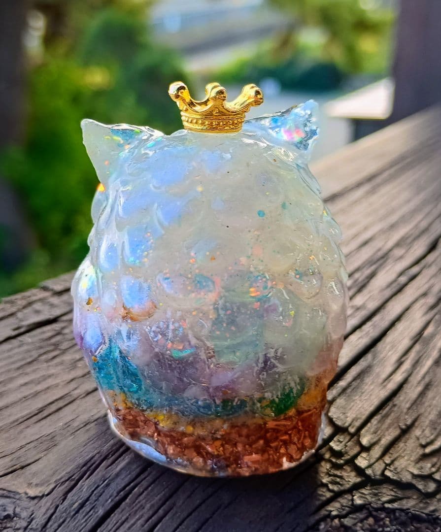 MARINE✧WHITEY✧フクロウさんのオルゴナイト♥Milkyさま❤専用です