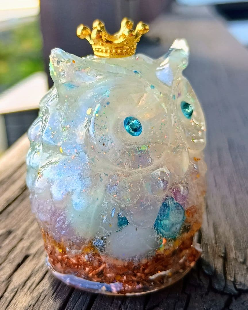 MARINE✧WHITEY✧フクロウさんのオルゴナイト♥Milkyさま❤専用です