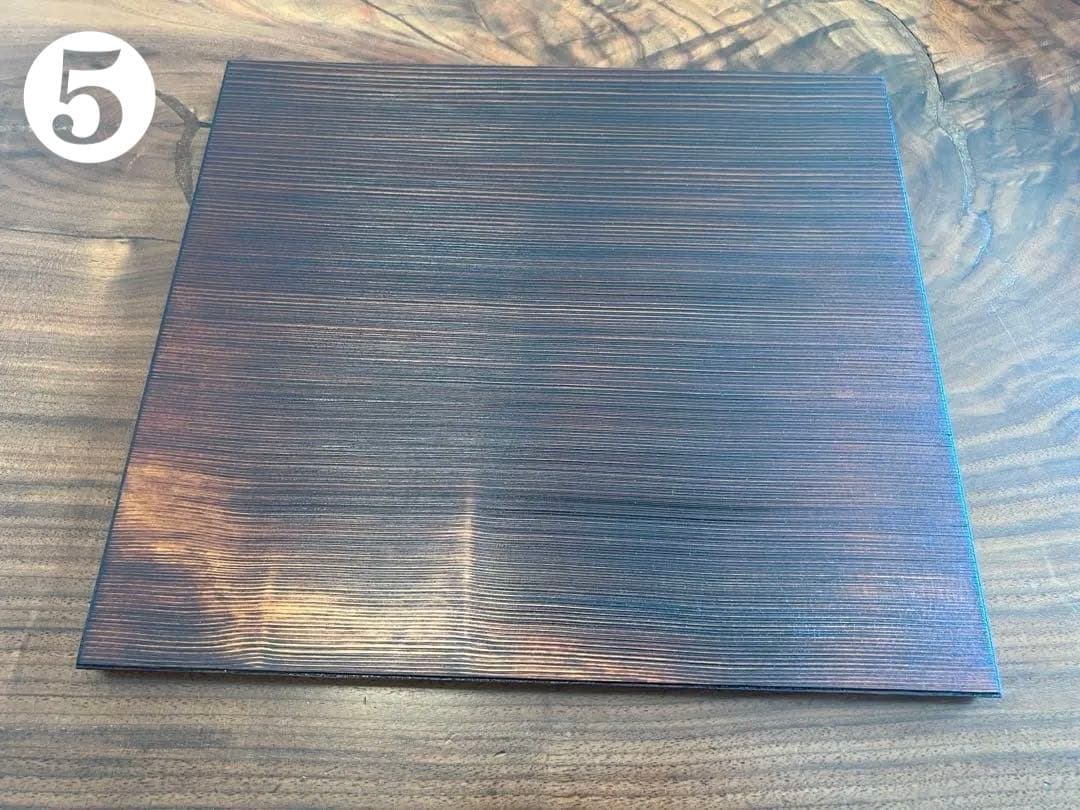 紀平佳丈　浮造盆330×280(拭漆) 5枚