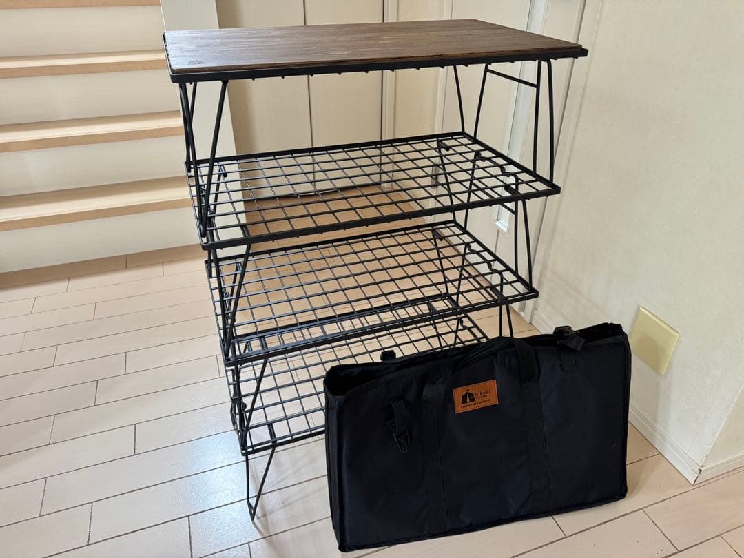 HIBARI フィールドラック 4個セット 収納ケース 天板付き