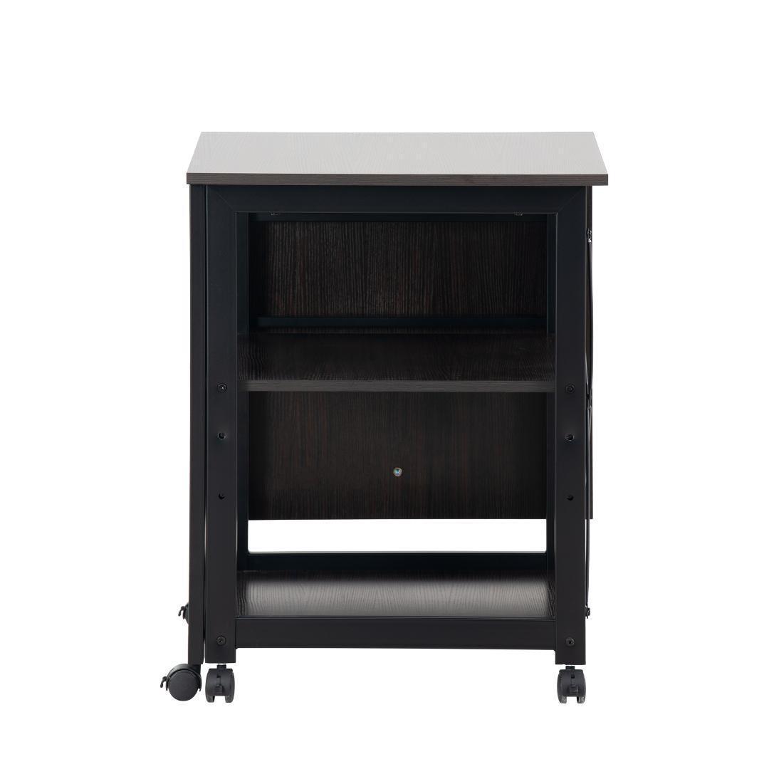 パソコンデスク 折りたたみデスク 簡易デスク オフィスデスク 【ダークブラウン】