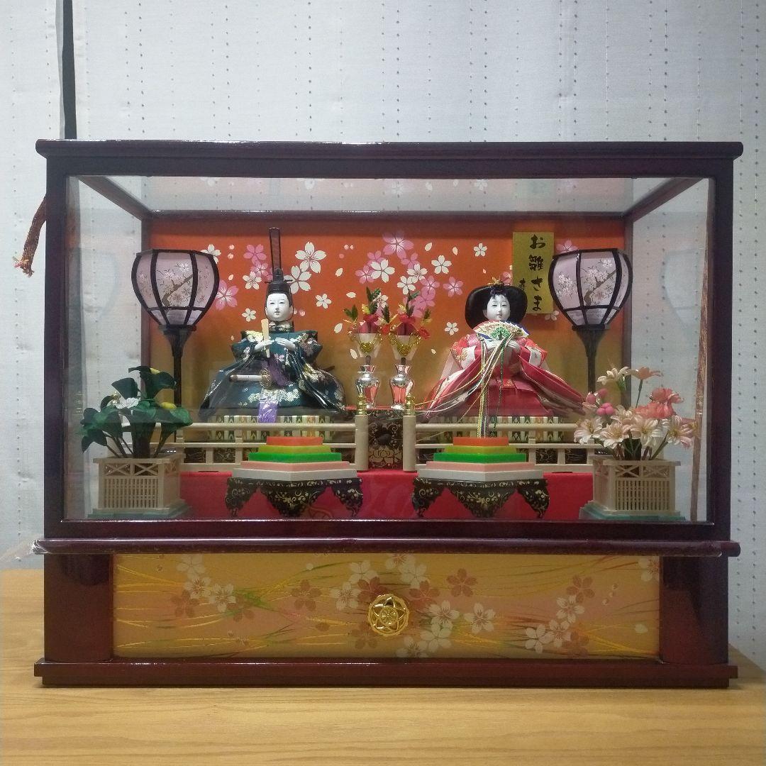 雛人形 ♡ひな祭り♡オルゴール・光るぼんぼり・ケース付き